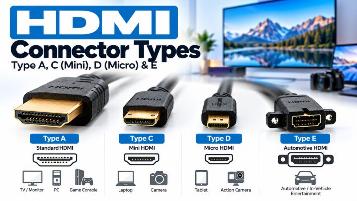 HDMI connector types